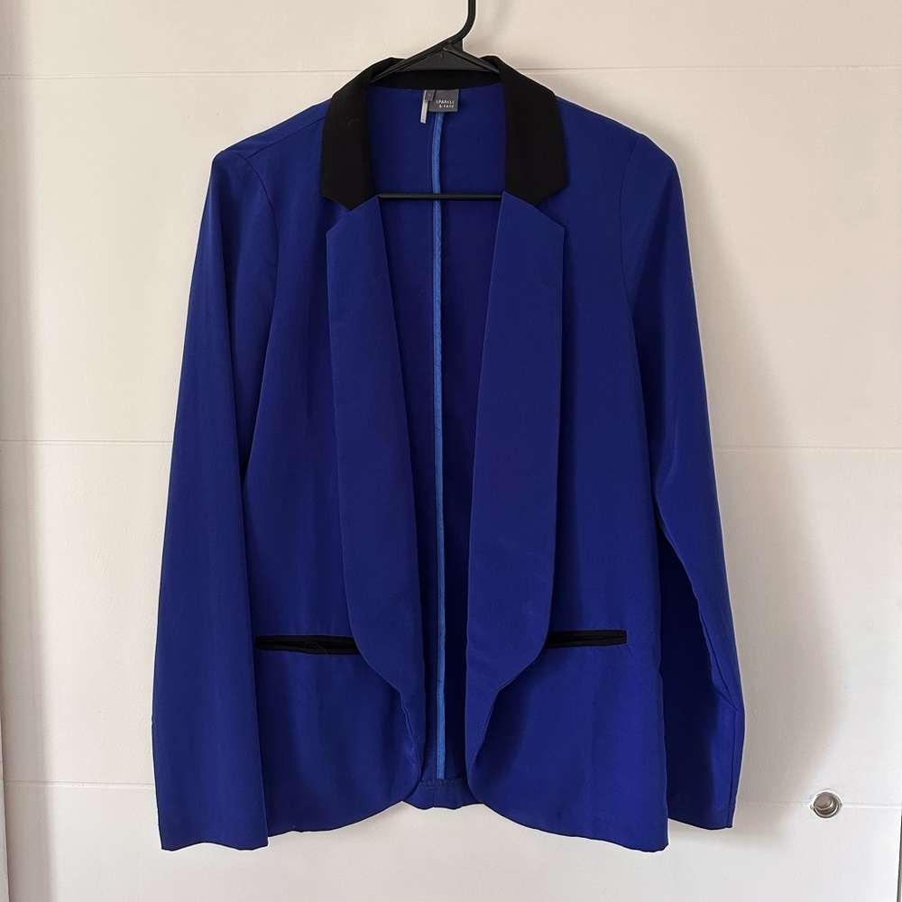 Urban Outfitters Sparkle & Fade Royal Blue Blazer Size S - Picture 1 of 5